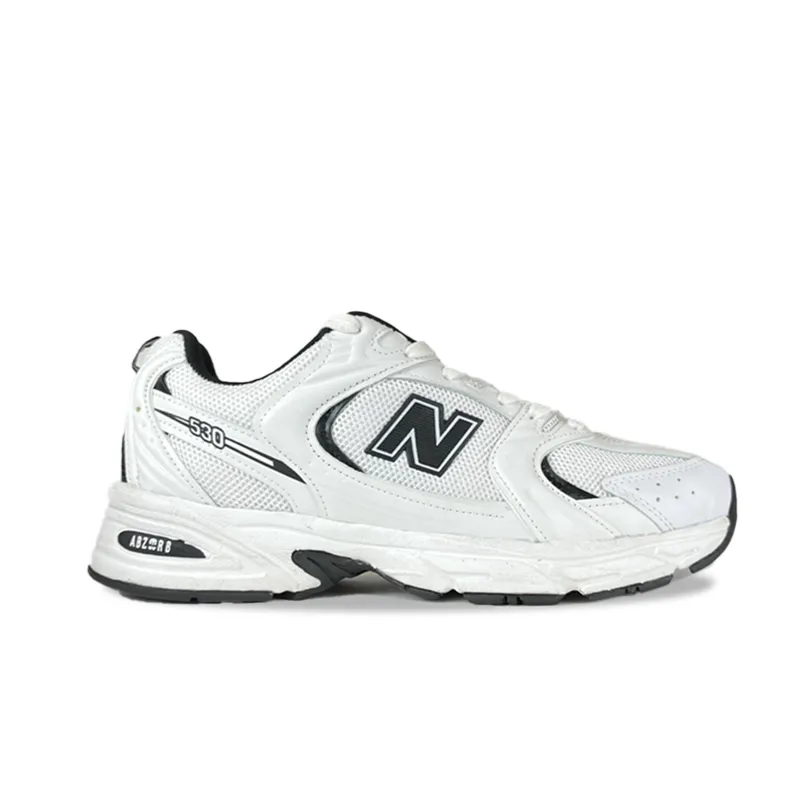 کتونی نیوبالانس 530 سفید لوگو مشکی