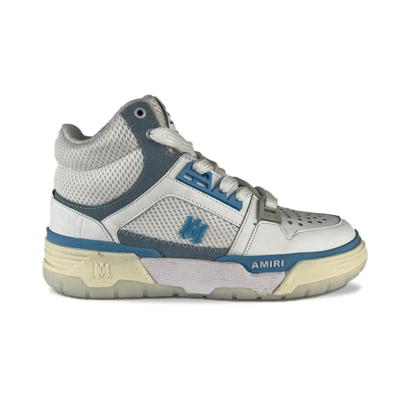 کتونی امیری ساقدار سفید آبی کرم