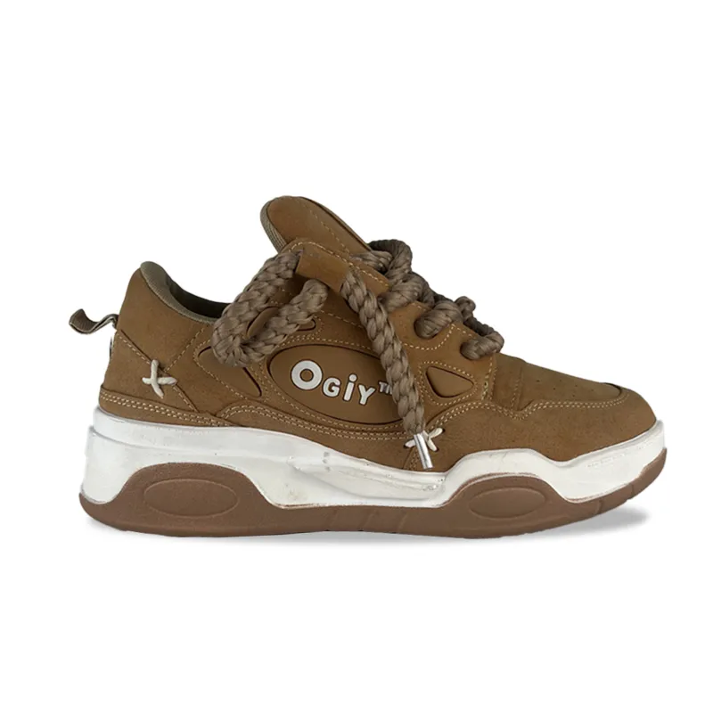 کتونی اوگی قهوه ایی سفید