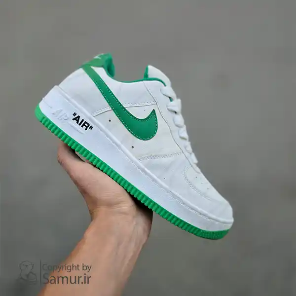 گالری تصاویر کتونی نایک ایر فورس سفید سبز