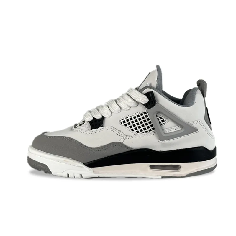 گالری تصاویر کتونی نایک جردن 4 سفید مشکی طوسی