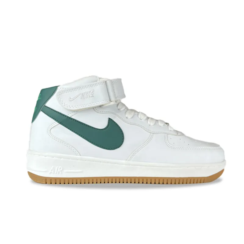 گالری تصاویر کتونی نایک ایر فورس 1 سفید سبز ساقدار