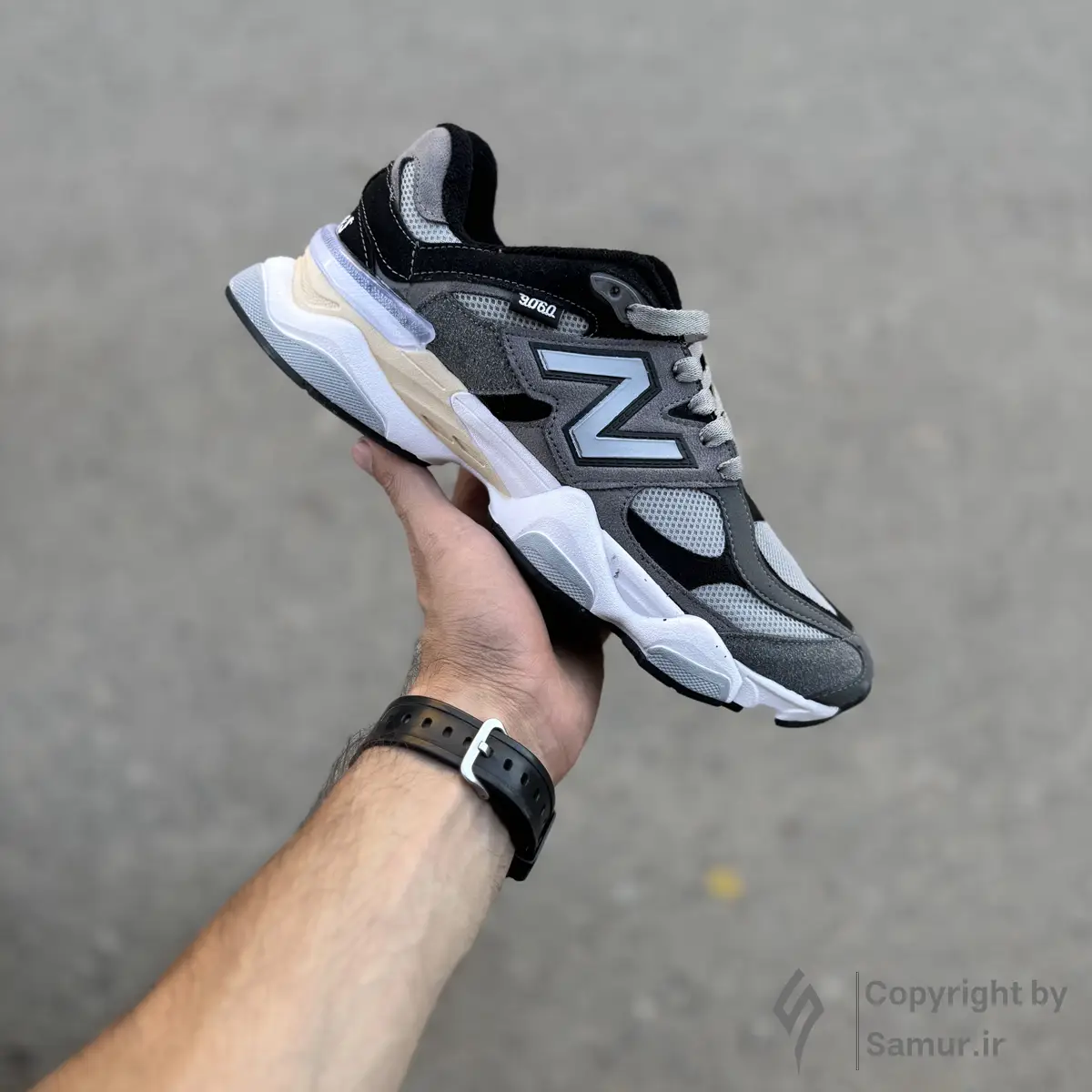 گالری تصاویر کتونی نیوبالانس 9060 طوسی مشکی